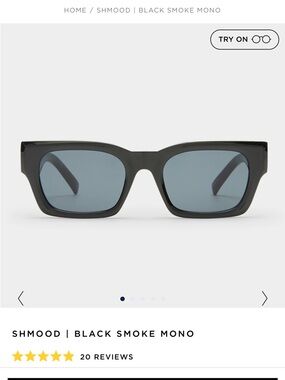 Le Specs Shmood Black Smoke Mono Sunglasses